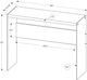 Monarch Specialties Inc. Dark Taupe 44" Tempered Glass Console Table-3