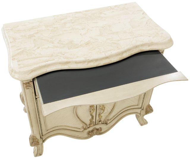 Michael Amini® Platine De Royale Champagne Nightstand-3