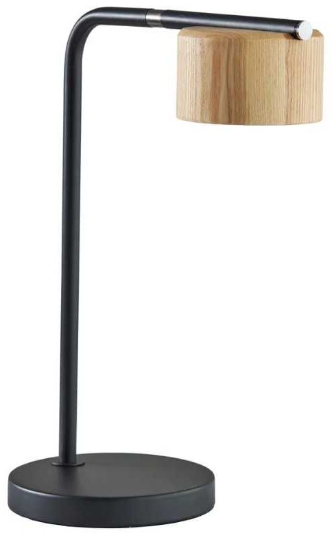 Adesso® Roman Black LED Desk Lamp-0