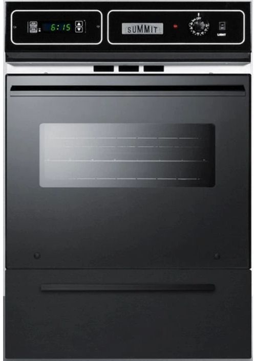 Summit® 24" Black Built In Electric Single Wall Oven-0