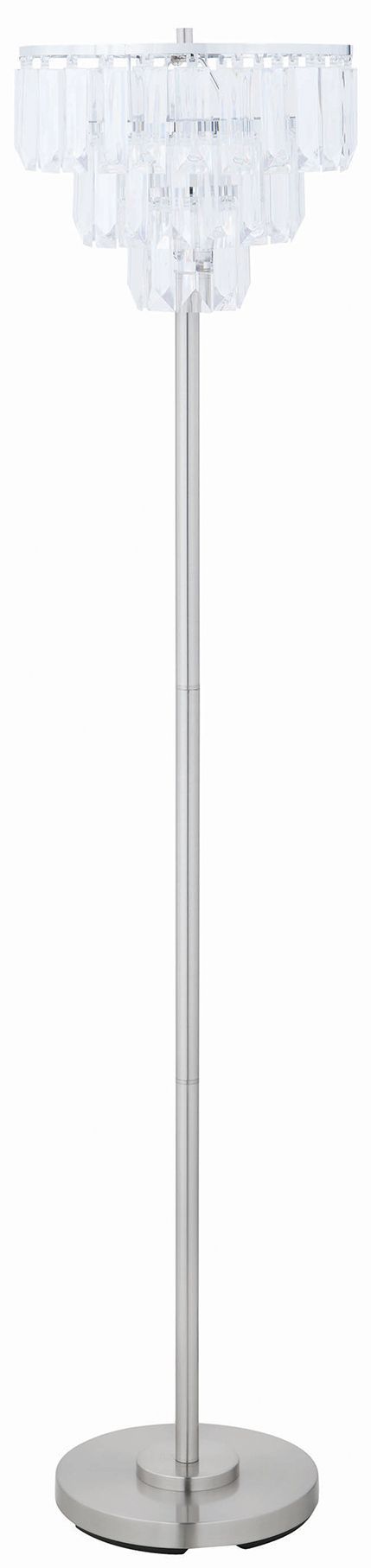 Coaster® Anya Chrome/Crystal Tiered Floor Lamp-0