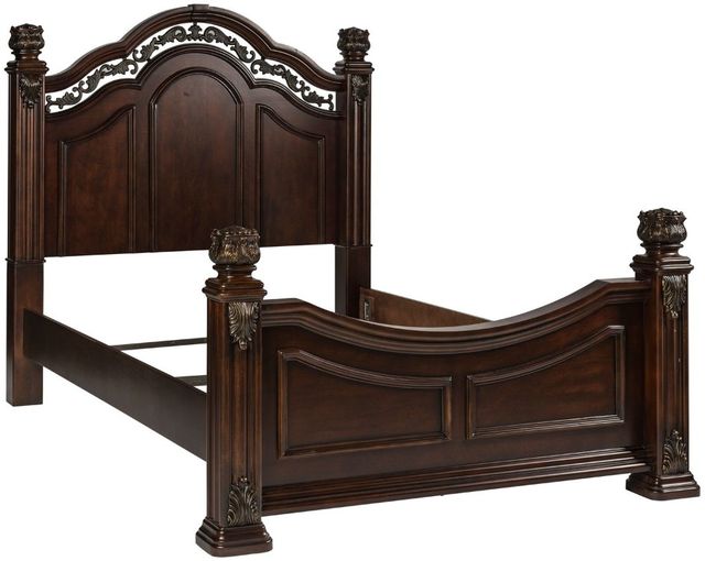 Liberty Furniture Messina Estates 5-Piece Cognac Queen Poster Bedroom Set-2