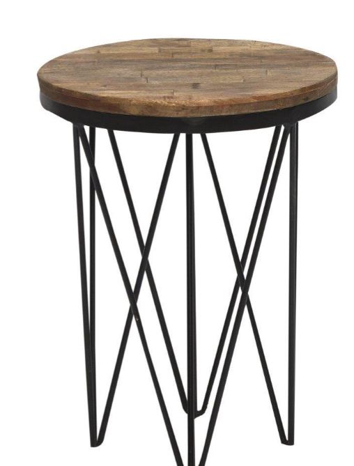 Jaipur Furniture Aubrey Brown/Iron Lamp Table-1