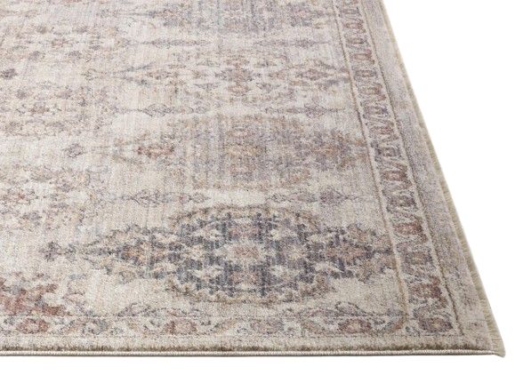 KAS Rugs Adele Ivory Mosaic 5'x8' Area Rug-1