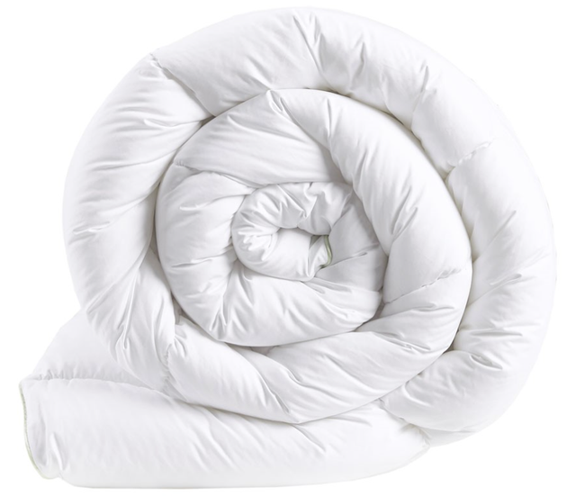 Olliix by Clean Spaces Allergen Barrier White King Anti-Microbial Down Alternative Comforter-0