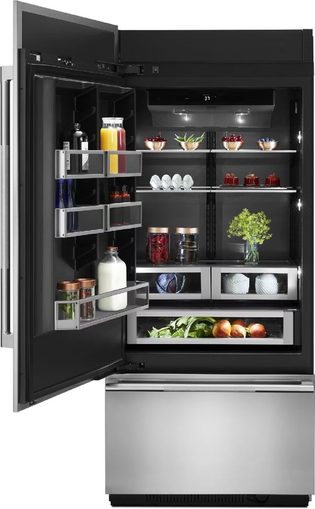 JennAir® 36" 20.9 Cu. Ft. Panel Ready Built-In Bottom Freezer Refrigerator-2