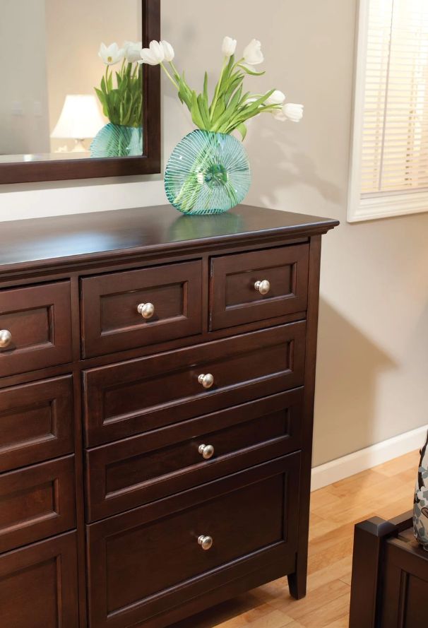 Whittier Wood® Furniture McKenzie Caffe 10-Drawer Dresser-1