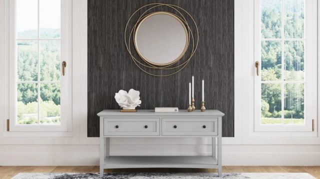 Modus Furniture Grace Elephant Gray Console Table-1