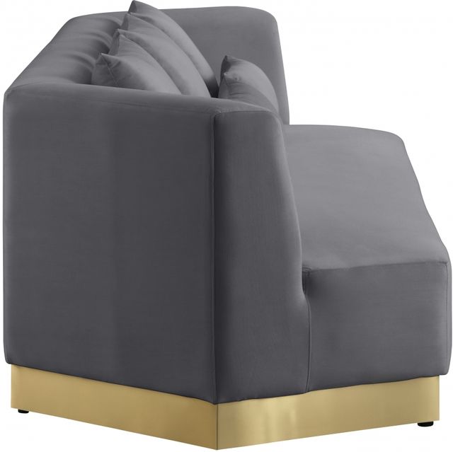 Meridian Furniture Marquis Grey Velvet Sofa-3