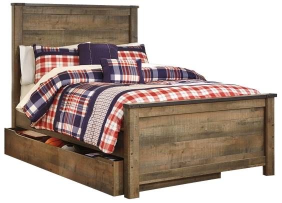 Signature Design by Ashley® Trinell 6-Piece Brown Full Storage Panel Bed Set-1