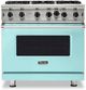 Viking® 5 Series 36" Bywater Blue Pro Style Natural Gas Range-0