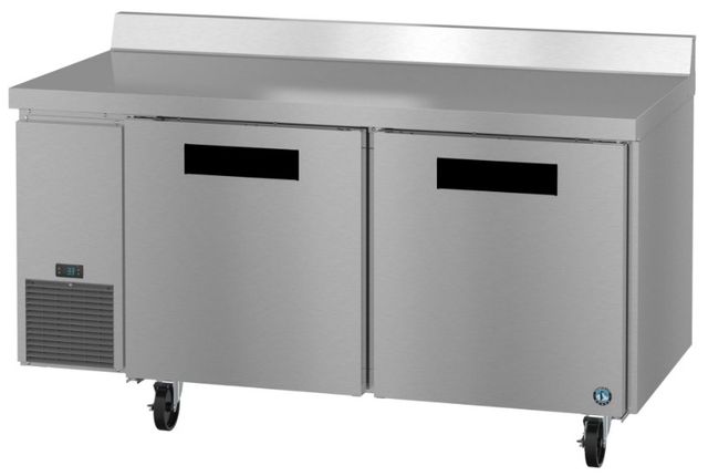 Hoshizaki Steelheart® 67" 20 Cu. Ft. Stainless Steel Two Section Worktop Side Mount Refrigerator-1