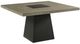 Elements International Jemma 5-Piece Beige/Espresso Dining Table Set-1