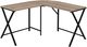 Monarch Specialties Inc. 55"L Dark Taupe Top with Black Metal Corner Computer Desk-0