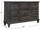 Magnussen Home® Calistoga Weathered Charcoal Drawer Dresser-2