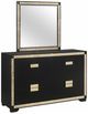 Global Furniture USA Blake 4-Piece Black/Gold Queen Bedroom Set-2