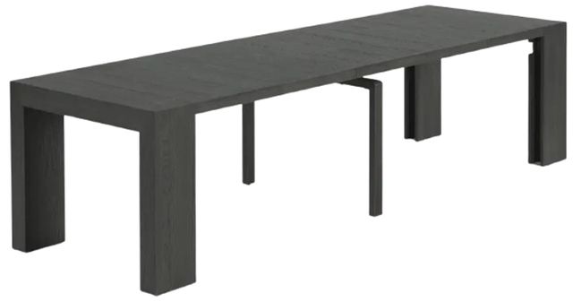 Transformer Table Transformer Dark Gray/Smoked Hickory Extendable Dining Table-1