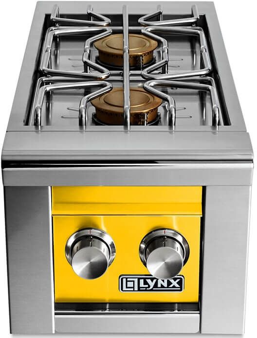 LYNX® Professional 13" California Poppy Built-In Double Natural Gas Side Burner-0