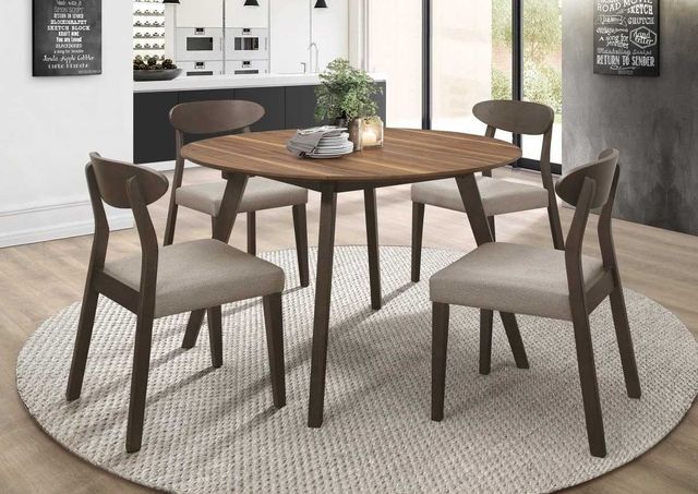 Mazin Furniture Beane Two-Tone Round Dining Table-1