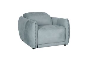 Alexandra Home Nubuck Green Leather Power Recliner