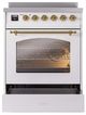 Ilve® Nostalgie II Series 30" White Pro Style Induction Range-2