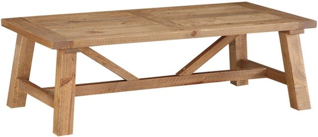 Modus Furniture Harby Rustic Tawny Rectangular Coffee Table-0