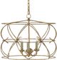 Currey & Company Rattigan Sicilian Gold Leaf Chandelier-0