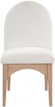 Meridian Furniture Waldorf Cream/Natural Chenille Upholstered Dining Chair-1