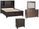 Liberty Furniture Thornwood Hills 4-Piece Rock Beaten Brown Queen Bookcase Bedroom Set-0