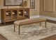 Modus Furniture Carlisle Toffee Crunch Upholstered Dining Bench-1