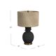 Bassett Mirror Bleene Black Matte Table Lamp-2