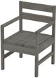 Crate Designs™ Furniture Graphite Dining Arm Chair-0