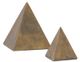 Currey & Company Mandir 2-Piece Antique Brass Pyramid Set-0