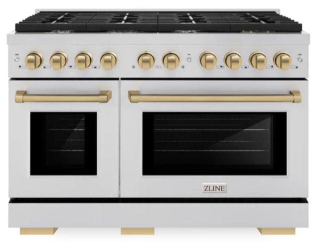 ZLINE Autograph Edition 48" Stainless Steel Pro Style Gas Range-0
