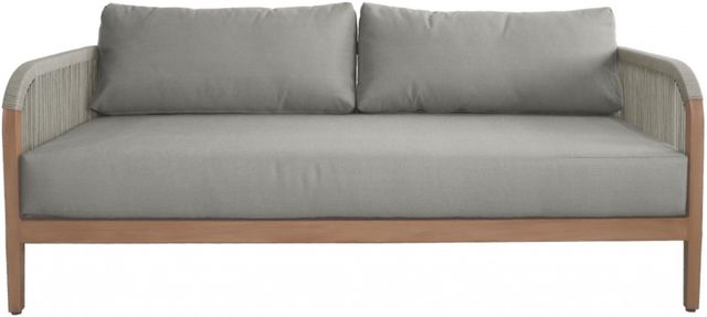 Meridian Furniture Maui Gray Fabric Outdoor Loveseat-1