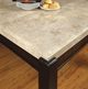 Furniture of America® Gladstone 7-Piece Ivory Dining Table Set with Dark Walnut Base-1