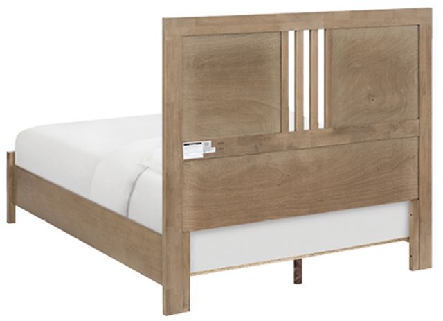 Whittier Wood® Furniture Bailey Almond Queen Panel Bed-3