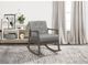 Mazin Furniture Auden Gray Upholstered Rocking Chair-4