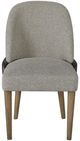 Bernards Calia Beige/Coffee Barrel Back Dining Chair-2