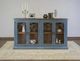 International Furniture Direct Marlin Blue/Brown Console-1