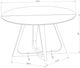Coaster® Gwynn Gold/White Round Dining Table -4