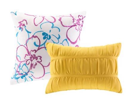 Olliix by Intelligent Design Olivia Blue Twin/Twin Extra Large Reversible Coverlet Set-2