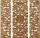 Olliix by Madison Park Gold Set of 3 Piece Gold Medallion 3D Design Canvas-0