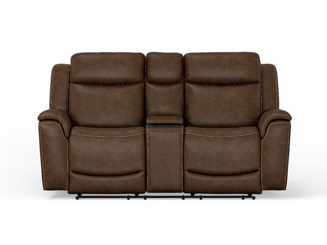 Cork Leather Power Loveseat-3