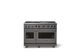 Viking® 7 Series 48" Damascus Gray Pro Style Natural Gas Range with 12" Reversible Griddle-3