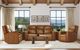 Flexsteel® Wyatt Canyon Brown Power Reclining Sofa with Power Headrests and Lumbar-1