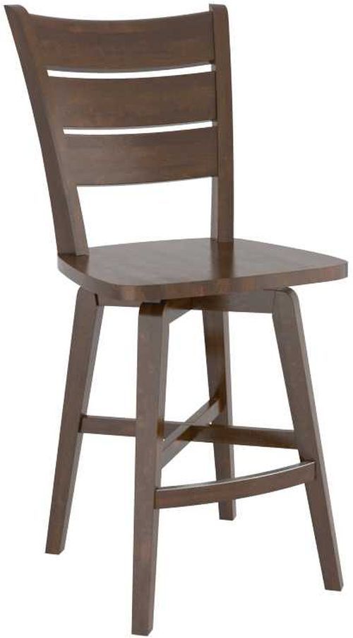 Canadel® Canadel Cognac Washed Wood Fixed Stool-0