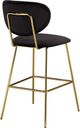 Brassex Inc. 2-Piece Black/Gold 26" Counter Stool Set-1