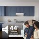Broan Glacier 1 Series 42" White Under Cabinet Range Hood-3