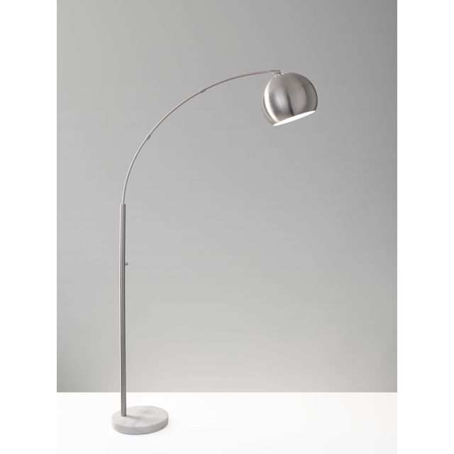 Adesso® AstoriaBrushed Steel Arc Lamp-2